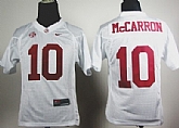 Alabama Crimson Tide #10 A.J. McCarron White Kids Jerseys,baseball caps,new era cap wholesale,wholesale hats