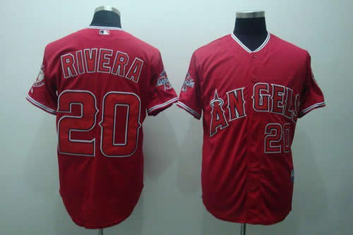 Anaheim Angels #20 Rivera red Jerseys,We sell and wholesale Anaheim Angels #20 Rivera red Jerseys on line form chian!