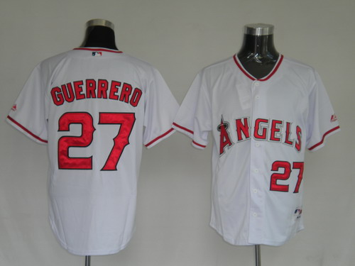 Anaheim Angels #27 Vladimir Guerrero White Jerseys,We sell and wholesale Anaheim Angels #27 Vladimir Guerrero White Jerseys on line form chian!