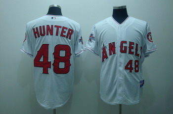 Anaheim Angels #48 Hunter White Jerseys,We sell and wholesale Anaheim Angels #48 Hunter White Jerseys on line form chian!