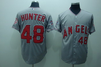 Anaheim Angels #48 Hunter grey Jerseys,We sell and wholesale Anaheim Angels #48 Hunter grey Jerseys on line form chian!