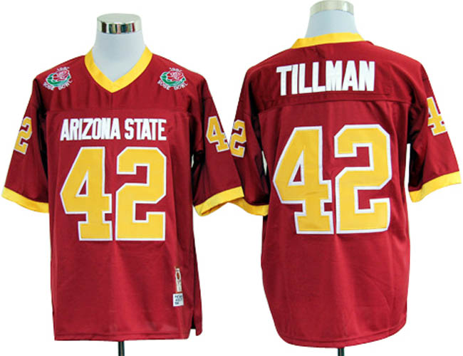 Arizona State Sun Devils #42 Pat Tillman Throwback Red NCAA Jerseys,We sell and wholesale Arizona State Sun Devils #42 Pat Tillman Throwback Red NCAA Jerseys on line form chian!