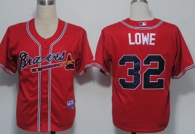 Atlanta Braves #32 Lowe Red Jerseys,We sell and wholesale Atlanta Braves #32 Lowe Red Jerseys on line form chian!