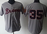 Atlanta Braves #35 Phil Niekro Gray 1969 Throwback Jerseys,baseball caps,new era cap wholesale,wholesale hats