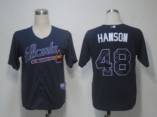 Atlanta Braves #48 Hanson Blue Cool Base Jerseys,We sell and wholesale Atlanta Braves #48 Hanson Blue Cool Base Jerseys on line form chian!