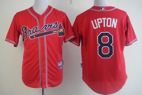Atlanta Braves #8 Justin Upton Red Jerseys,We sell and wholesale Atlanta Braves #8 Justin Upton Red Jerseys on line form chian!