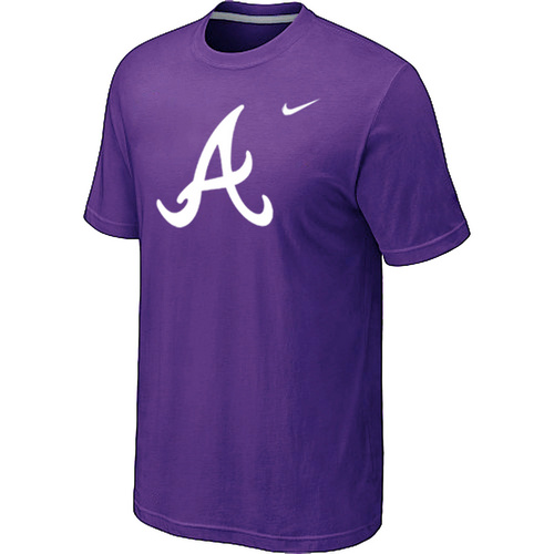 Atlanta Braves Heathered Nike Purple Blended T-Shirt,We sell and wholesale Atlanta Braves Heathered Nike Purple Blended T-Shirt on line form chian!