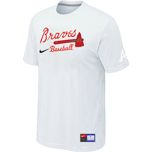 Atlanta Braves White Nike Short Sleeve Practice T-Shirt,We sell and wholesale Atlanta Braves White Nike Short Sleeve Practice T-Shirt on line form chian!