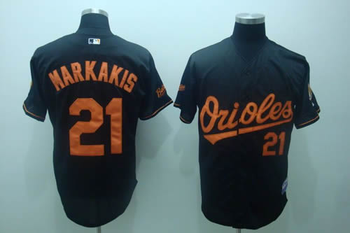 Baltimore Orioles #21 Markakis black throwback Jerseys,We sell and wholesale Baltimore Orioles #21 Markakis black throwback Jerseys on line form chian!