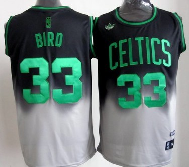 Boston Celtics #33 Larry Bird Black And Gray Fadeaway Fashion Jerseys,We sell and wholesale Boston Celtics #33 Larry Bird Black And Gray Fadeaway Fashion Jerseys on line form chian!