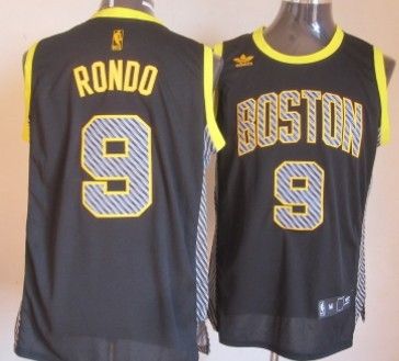 Boston Celtics #9 Rajon Rondo Black Electricity Fashion Jerseys,We sell and wholesale Boston Celtics #9 Rajon Rondo Black Electricity Fashion Jerseys on line form chian!
