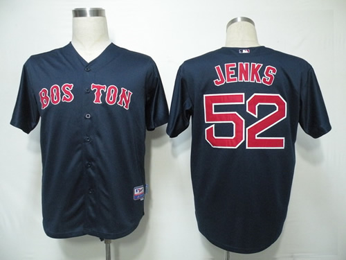 Boston Red Sox #52 Jenks Dark Blue Jerseys,We sell and wholesale Boston Red Sox #52 Jenks Dark Blue Jerseys on line form chian!