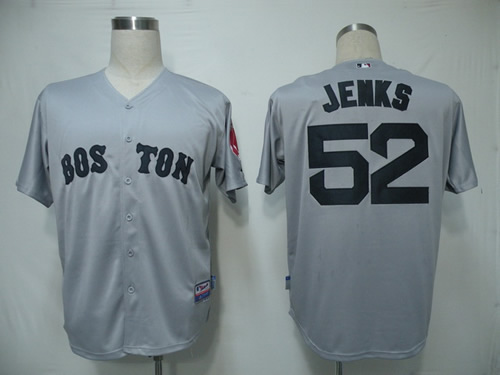 Boston Red Sox #52 Jenks Grey Jerseys,We sell and wholesale Boston Red Sox #52 Jenks Grey Jerseys on line form chian!