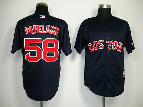 Boston Red Sox #58 Papelbon dark blue Jerseys,We sell and wholesale Boston Red Sox #58 Papelbon dark blue Jerseys on line form chian!