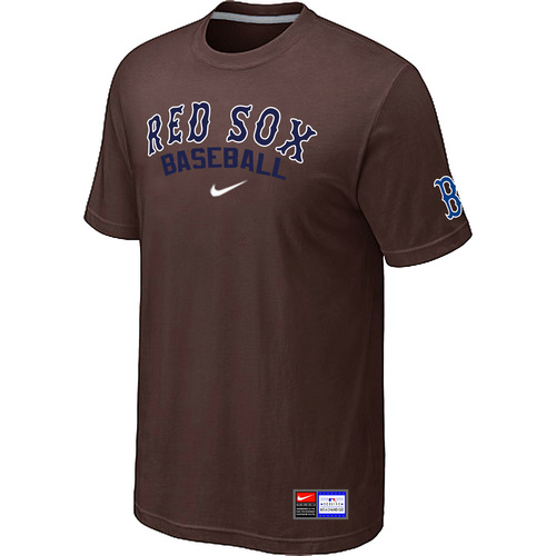 Boston Red Sox Brown Nike Short Sleeve Practice T-Shirt,We sell and wholesale Boston Red Sox Brown Nike Short Sleeve Practice T-Shirt on line form chian!