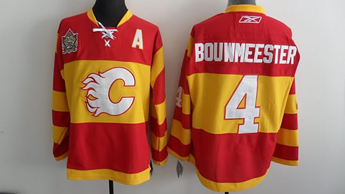 Calgary Flames #4 Jay Bouwmeester Red 2011 Heritage Classic with A patch Jerseys,We sell and wholesale Calgary Flames #4 Jay Bouwmeester Red 2011 Heritage Classic with A patch Jerseys on line form chian!