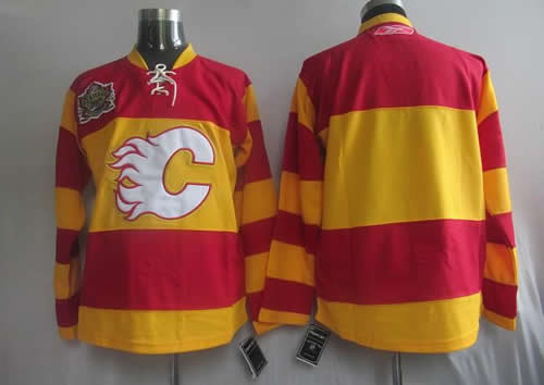 Calgary Flames Blank Red With Yellow Jerseys,We sell and wholesale Calgary Flames Blank Red With Yellow Jerseys on line form chian!