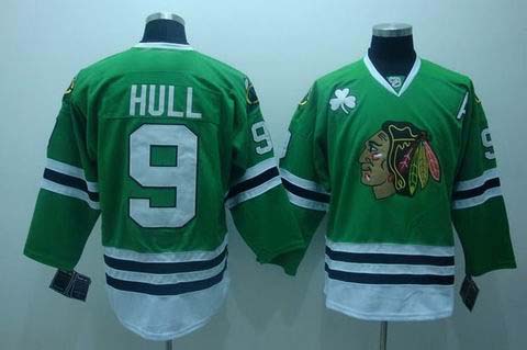 Chicago Blackhawks #9 Hull green Jerseys,We sell and wholesale Chicago Blackhawks #9 Hull green Jerseys on line form chian!