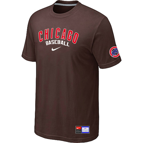 Chicago Cubs Brown Nike Short Sleeve Practice T-Shirt,We sell and wholesale Chicago Cubs Brown Nike Short Sleeve Practice T-Shirt on line form chian!