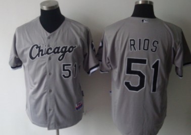 Chicago White Sox #51 Rios Gray Jerseys,We sell and wholesale Chicago White Sox #51 Rios Gray Jerseys on line form chian!