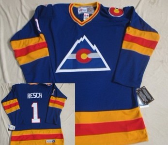 Colorado Avalanche #1 Chico Resch Blue CCM Throwback Jerseys,We sell and wholesale Colorado Avalanche #1 Chico Resch Blue CCM Throwback Jerseys on line form chian!
