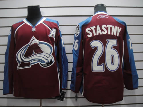 Colorado Avalanche #26 Stastny Red with A patch Jerseys,We sell and wholesale Colorado Avalanche #26 Stastny Red with A patch Jerseys on line form chian!