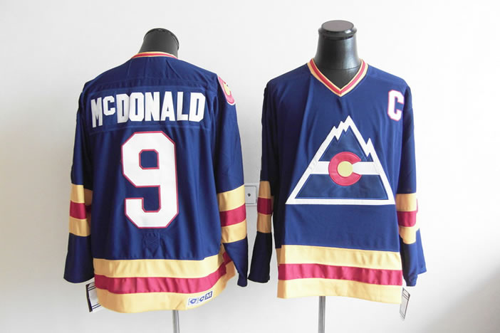Colorado Avalanche #9 mcdonald Dark Blue Throwback CCM Jerseys,We sell and wholesale Colorado Avalanche #9 mcdonald Dark Blue Throwback CCM Jerseys on line form chian!