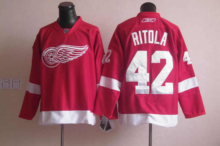 Detroit Red Wings #42 ritola Red Jerseys,We sell and wholesale Detroit Red Wings #42 ritola Red Jerseys on line form chian!