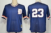 Detroit Tigers #23 Kirk Gibson Mesh Batting Practice Navy Blue Throwback Jerseys,baseball caps,new era cap wholesale,wholesale hats