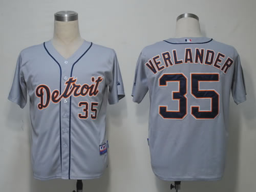 Detroit Tigers #35 Verlander Grey Jerseys,We sell and wholesale Detroit Tigers #35 Verlander Grey Jerseys on line form chian!