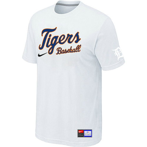 Detroit Tigers White Nike Short Sleeve Practice T-Shirt,We sell and wholesale Detroit Tigers White Nike Short Sleeve Practice T-Shirt on line form chian!