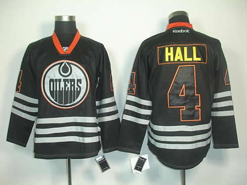 Edmonton Oilers #4 Hall black ice Jerseys,We sell and wholesale Edmonton Oilers #4 Hall black ice Jerseys on line form chian!