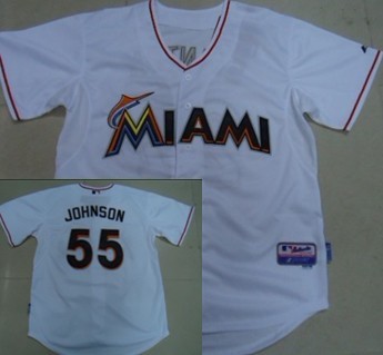 Florida Marlins #55 Josh Jonhson 2012 New White Jerseys,We sell and wholesale Florida Marlins #55 Josh Jonhson 2012 New White Jerseys on line form chian!