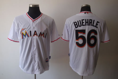 Florida Marlins #56 BUEHRLE White Jerseys,We sell and wholesale Florida Marlins #56 BUEHRLE White Jerseys on line form chian!