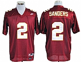 Florida State Seminoles #2 Sanders Red Jerseys,baseball caps,new era cap wholesale,wholesale hats