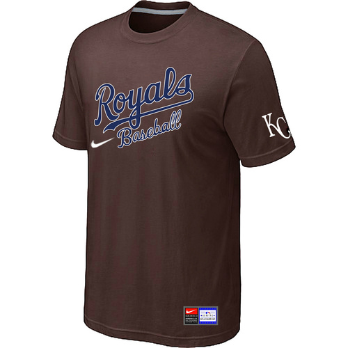 Kansas City Royals Brown Nike Short Sleeve Practice T-Shirt,We sell and wholesale Kansas City Royals Brown Nike Short Sleeve Practice T-Shirt on line form chian!