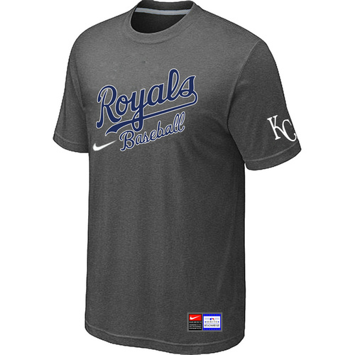 Kansas City Royals D.Grey Nike Short Sleeve Practice T-Shirt,We sell and wholesale Kansas City Royals D.Grey Nike Short Sleeve Practice T-Shirt on line form chian!