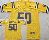 LSU Tigers #50 Joey Crappell Yellow Jerseys,baseball caps,new era cap wholesale,wholesale hats