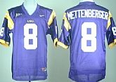 LSU Tigers #8 Zach Mettenberger Purple College Jerseys,baseball caps,new era cap wholesale,wholesale hats
