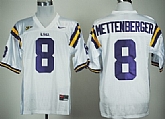 LSU Tigers #8 Zach Mettenberger White NCAA Jerseys,baseball caps,new era cap wholesale,wholesale hats