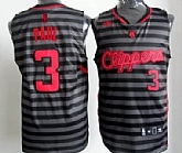 Los Angeles Clippers #3 Chris Paul Gray With Black Pinstripe Jerseys,baseball caps,new era cap wholesale,wholesale hats