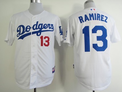 Los Angeles Dodgers #13 Hanley Ramirez White Jerseys,We sell and wholesale Los Angeles Dodgers #13 Hanley Ramirez White Jerseys on line form chian!