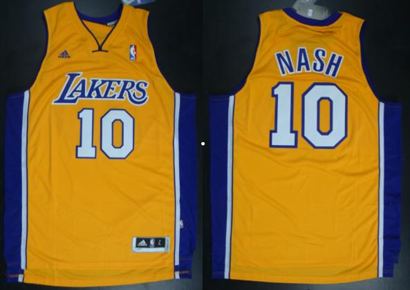 Los Angeles Lakers #10 Steve Nash Revolution 30 Swingman Yellow Jerseys,We sell and wholesale Los Angeles Lakers #10 Steve Nash Revolution 30 Swingman Yellow Jerseys on line form chian!