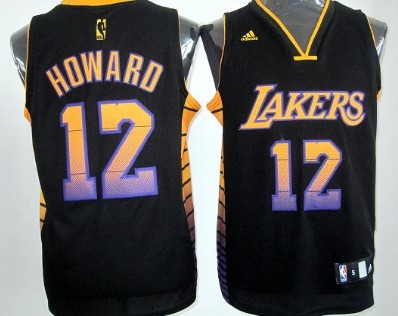 Los Angeles Lakers #12 Dwight Howard 2012 Vibe Black Fashion Jerseys,We sell and wholesale Los Angeles Lakers #12 Dwight Howard 2012 Vibe Black Fashion Jerseys on line form chian!