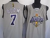 Los Angeles Lakers #7 Lamar Odom gray champions Jerseys