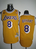 Los Angeles Lakers #8 Bryant yellow throwback Jerseys