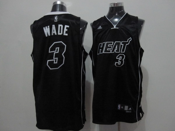 Miami Heat #3 Wade Black White Name Jerseys,We sell and wholesale Miami Heat #3 Wade Black White Name Jerseys on line form chian!