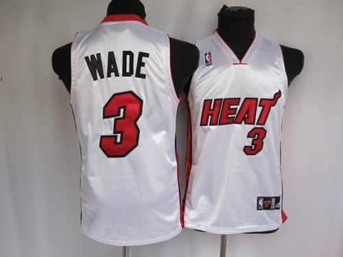 Miami Heat #3 Wade white Jerseys,We sell and wholesale Miami Heat #3 Wade white Jerseys on line form chian!