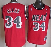 Miami Heat #34 Ray Allen ABA Hardwood Classics Swingman Red Jerseys,baseball caps,new era cap wholesale,wholesale hats