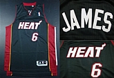 Miami Heat #6 James Revolution 30 Swingman Black Jerseys,baseball caps,new era cap wholesale,wholesale hats